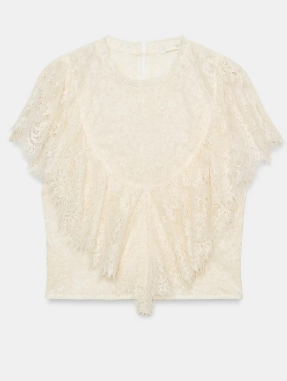 ZARA COMBINATION RUFFLE TOP - Picture 7 of 10